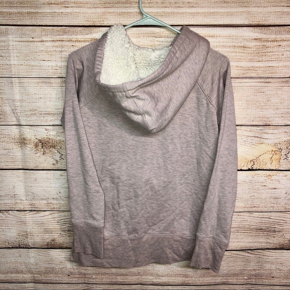 Ideology Sherpa Lined Pink Pullover Hoodie - Picture 5 of 6